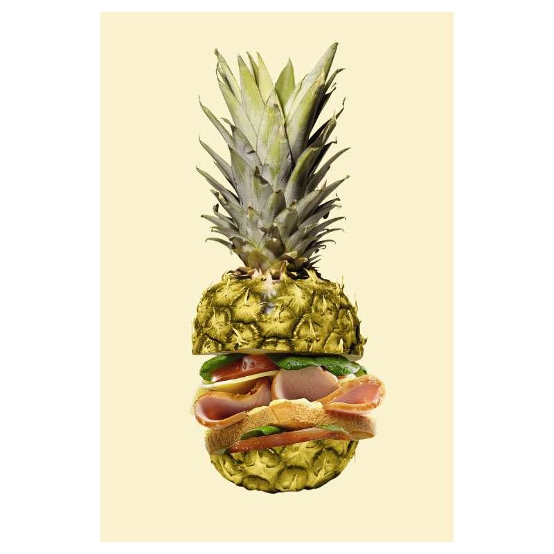 Tableau BURGER ANANAS - Tableau toile