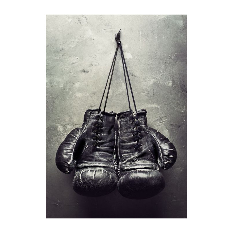 BOXING Canvas print - Vintage painting