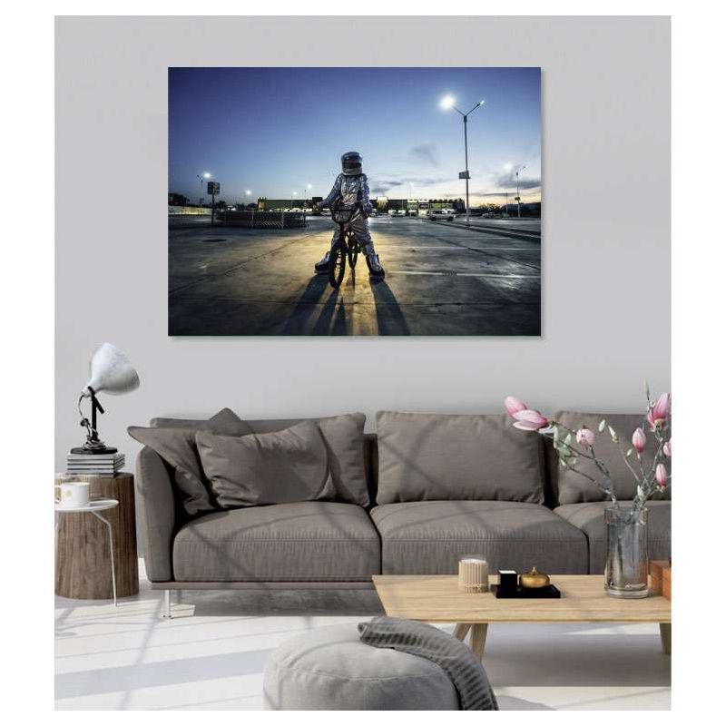 SPACE MAN IN THE CITY canvas - Xxl canvas prints