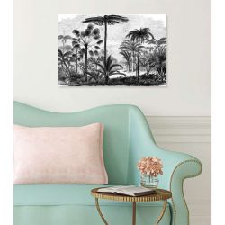 PALM TREE ENGRAVING canvas print