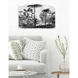 PALM TREE ENGRAVING canvas print