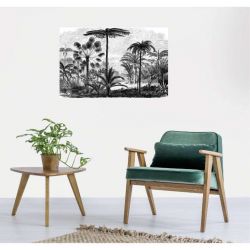 PALM TREE ENGRAVING canvas print