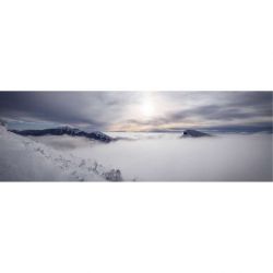 Panoramic mountain canvas: view of the Trois Becs
