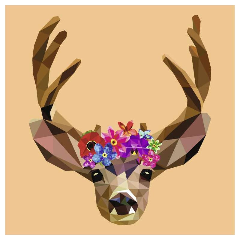 Tableau FLEURS DE CERF - Tableau animaux