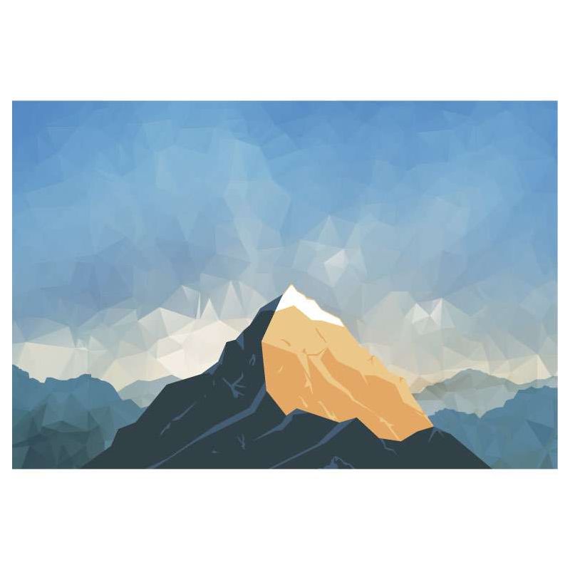 Papier peint panoramique SOMMET EN 3D - Papier peint montagne