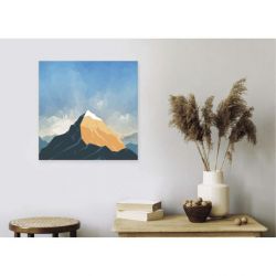 Tableau carré montagne en illustration