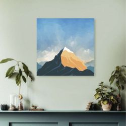Tableau décoratif pour le salon effet montagne