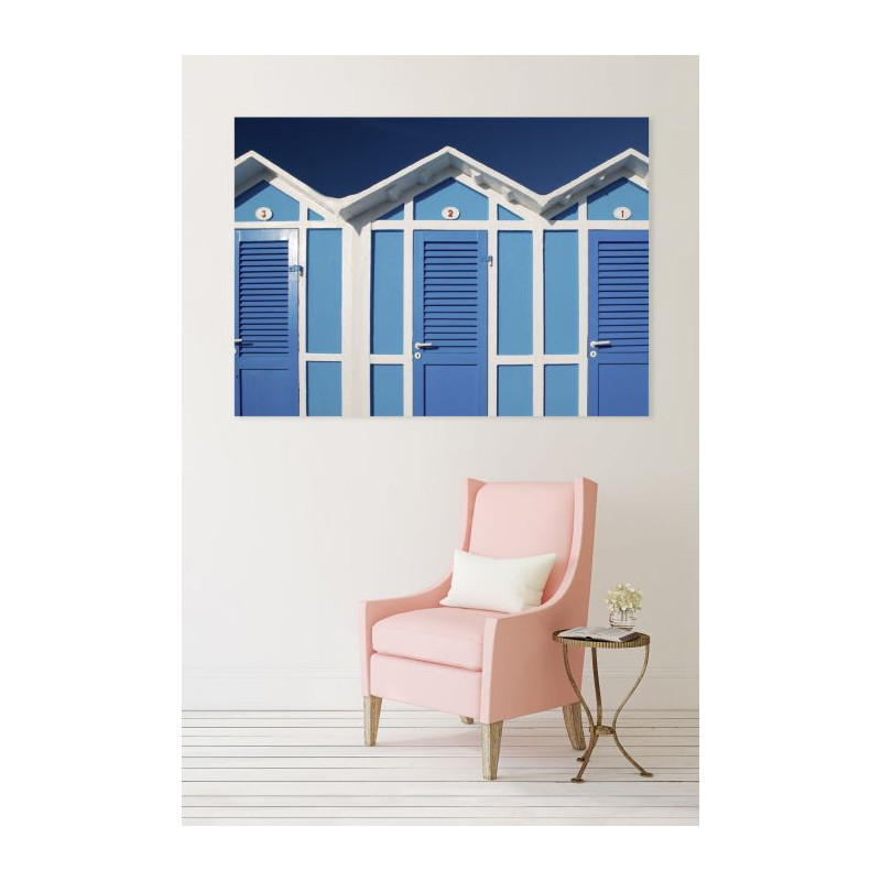 BEACH HUTS canvas print