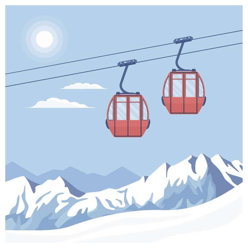 CABLE CARS wall hanging - Nature wall hanging