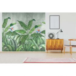 Papier peint grand format feuillage vert