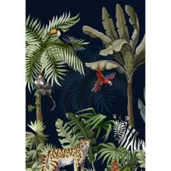 Poster Les Animaux en Folie avec animaux de la jungle