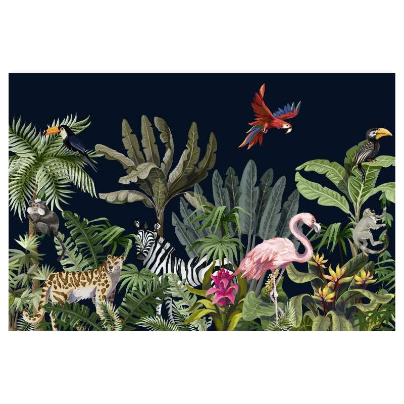 ANIMALS ON THE RUN canvas print - Jungle canvas print