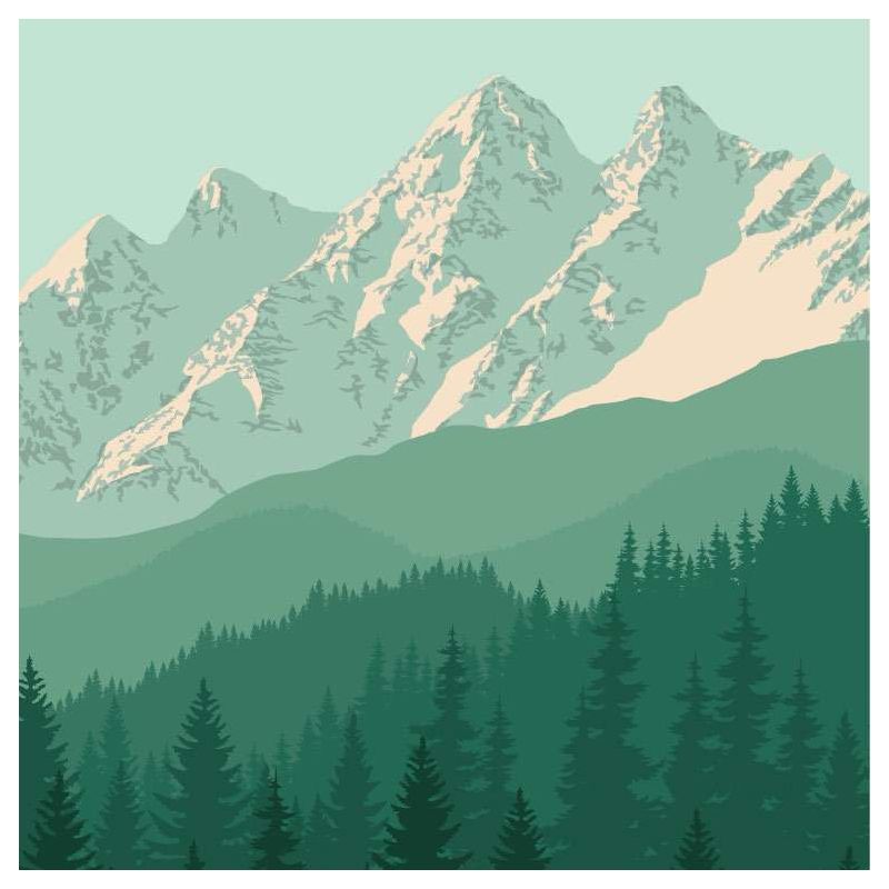 SKI HOLIDAYS canvas print - Mountain canvas print