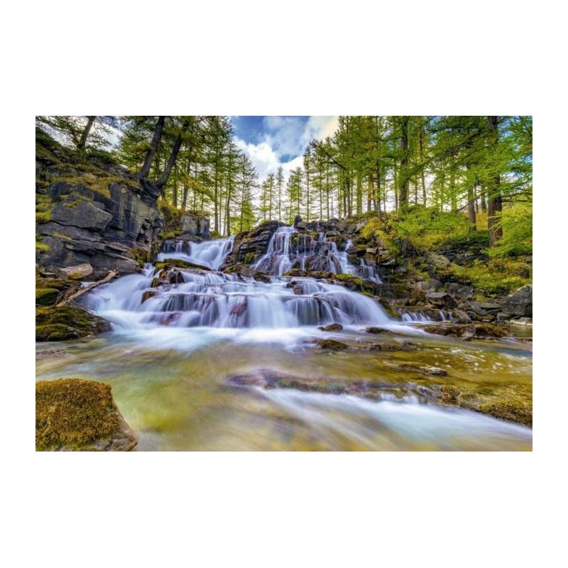 Papier peint panoramique CASCADE DE FONTCOUVERTE - Papier peint paysage et nature