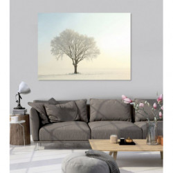 Tableau grand format arbre aux couleurs douces