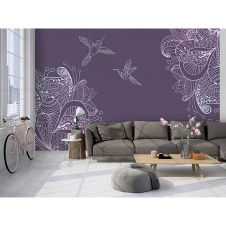 Papier peint panoramique violet