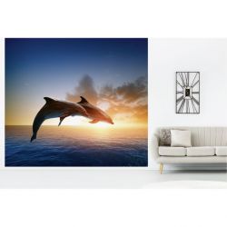 Papel pintado SALTO DE DELFINES