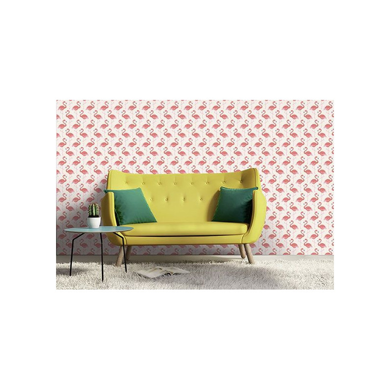 Papel pintado FLAMENCOS MUY ROSADOS