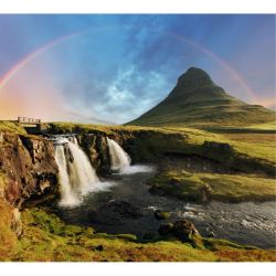 Papier peint panoramique KIRKJUFELLSFOSS ISLANDE