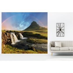 Papier peint salon KIRKJUFELLSFOSS ISLANDE