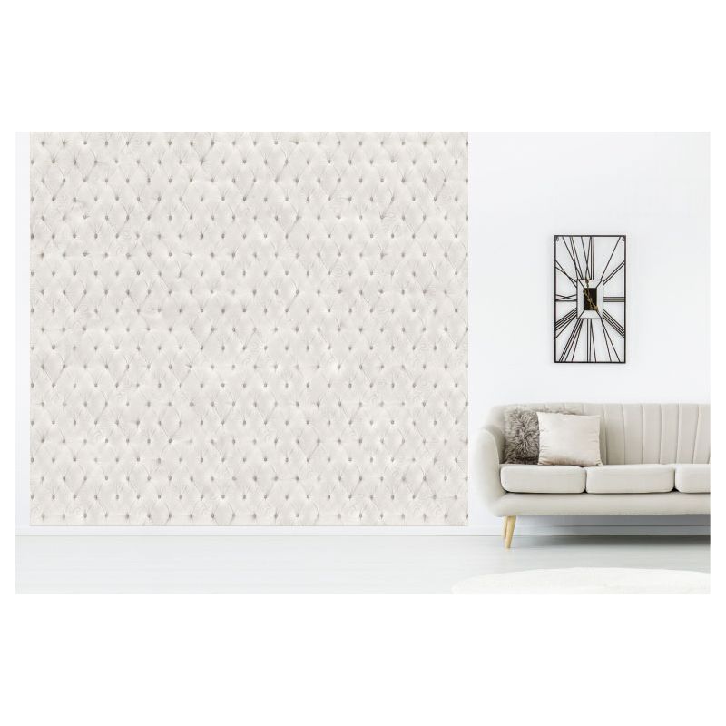 Papel pintado CAPITON BLANCO
