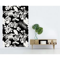 Papier peint TROPICAL NOIR ET BLANC