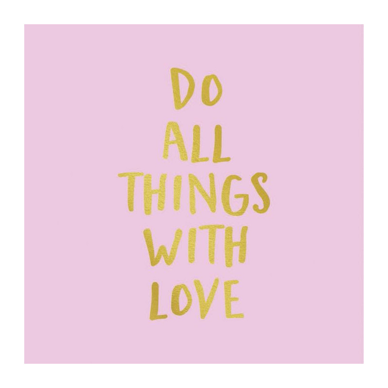 DO ALL THINGS WITH LOVE canvas print - Design canvas print