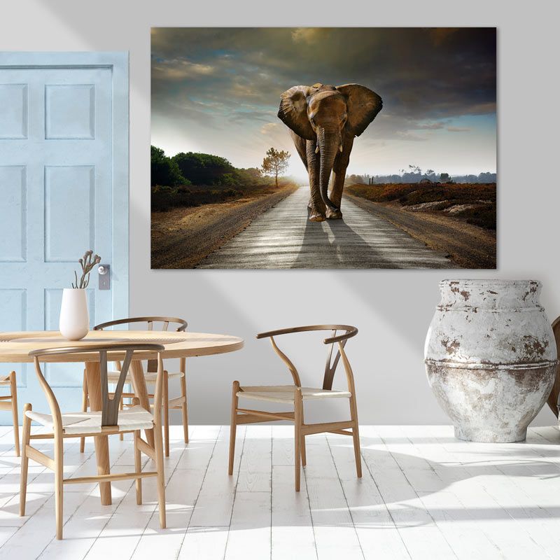 ▷ Tableau de l'éléphant en grand format