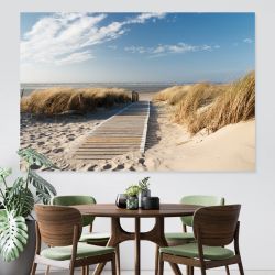 Tableau trompe l'oeil plage des dunes