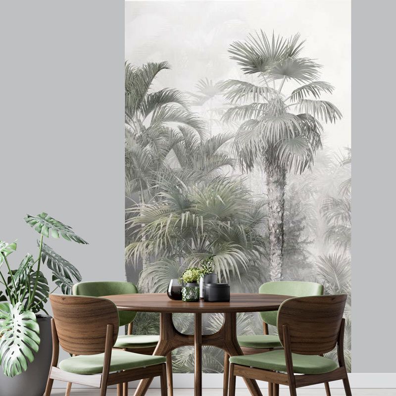 Tenture murale jungle dans la brume
