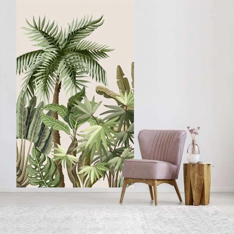 Drawings of palm trees  - XL vertical wall hanging