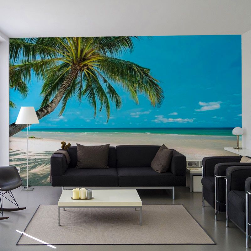 Papel pintado panoramico - Cocotero en playa paradisíaca - Tienda online