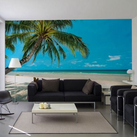 Poster panoramique paysage plage dans le salon