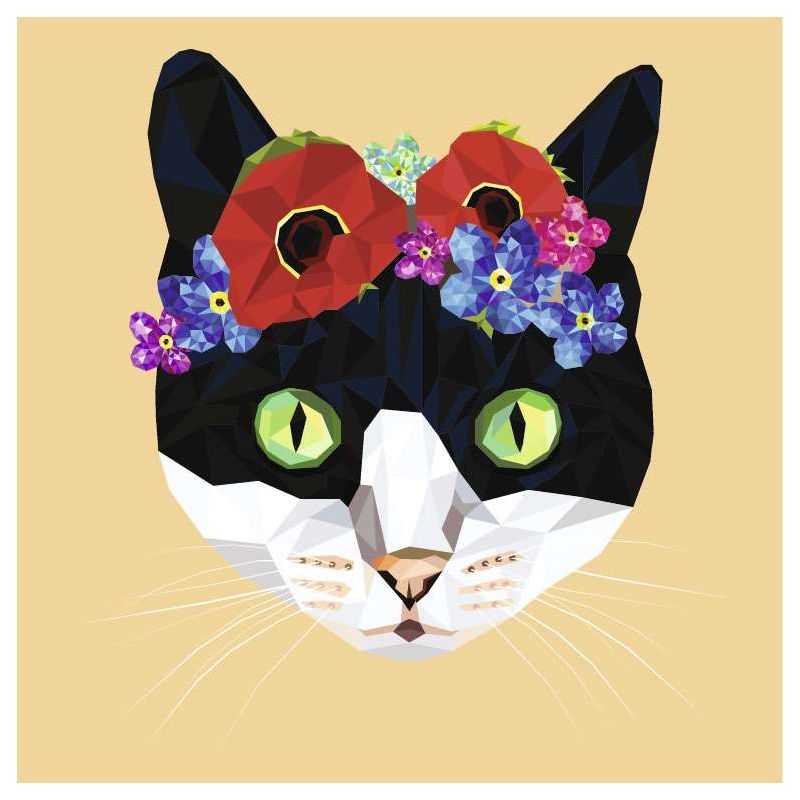 Lienzo impreso EL GATO DE FRIDA - Lienzo diseno