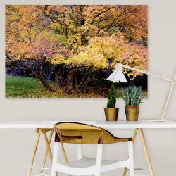 Nature painting autumn landscape