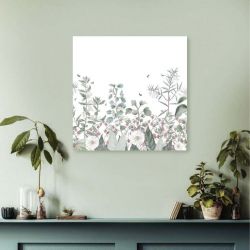 Cadre fleurs couleurs douces pour pièce à vivre