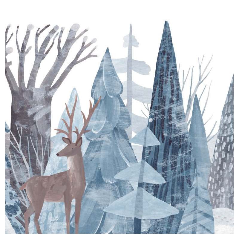SNOWY ILLUSTRATION canvas print - Forest canvas print