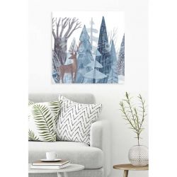 Tableau montagne enneigée