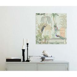 Tableau décoratif d'inspiration orientale avec paons