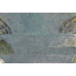 Pintura abstracta de una laguna, perfecta decoración contemporánea