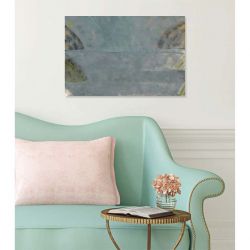Pintura abstracta de una laguna, perfecta decoración contemporánea