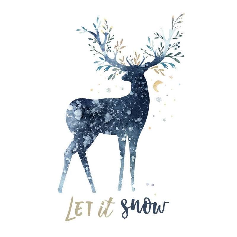 Lienzo LET IT SNOW - Lienzo animales