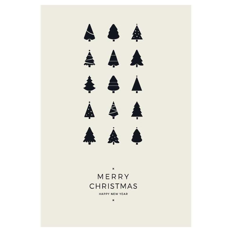 GRAPHIC CHRISTMAS TREES poster - Design poster