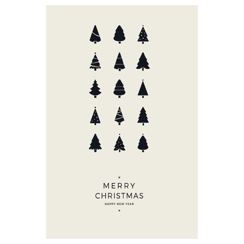 GRAPHIC CHRISTMAS TREES canvas print - Design canvas print