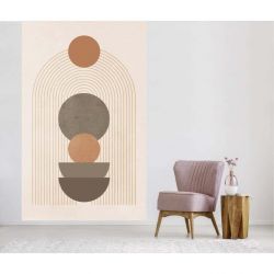 Papier peint déco FORMES TERRACOTTA