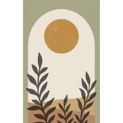 Papier peint soleil et végétation