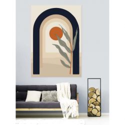 Cadre artistique avec forme d’arche aux tons modernes