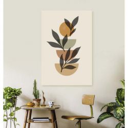 Tableau décoratif ocre inspiré du style bohème moderne