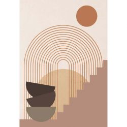 Lienzo impreso ESCALERA TERRACOTTA