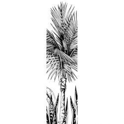 BLACK AND WHITE JUNGLE wall hanging